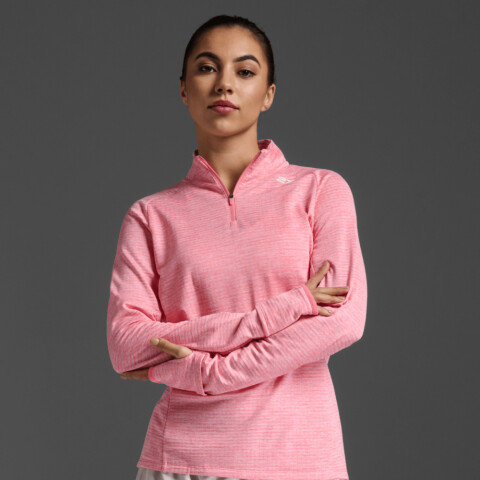 Ignition 1/4 Zip - Mujer Pink Glow/white Reflective
