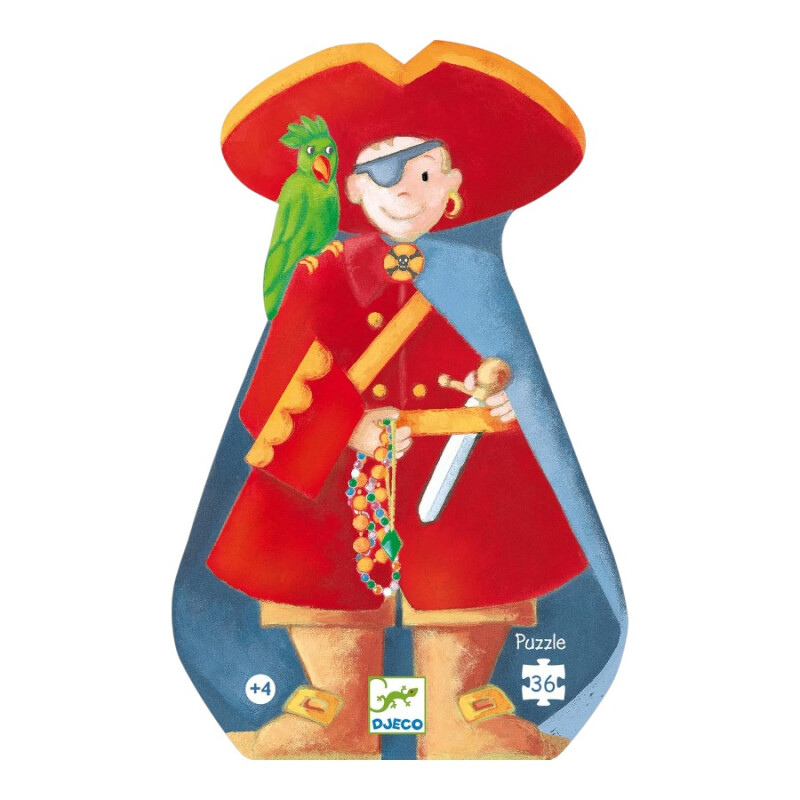 Puzzle Silueta Pirata y Tesoro Djeco Puzzle Silueta Pirata y Tesoro Djeco