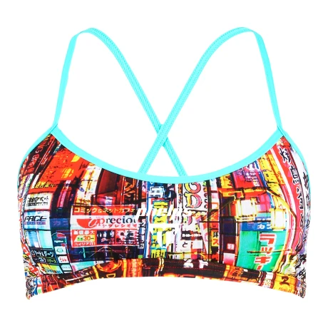 Phelps - Malla de Baño para Mujer Neon Tokio Collection Two Piece Top SW380999928 - Uv Upf 50+. 28. 001