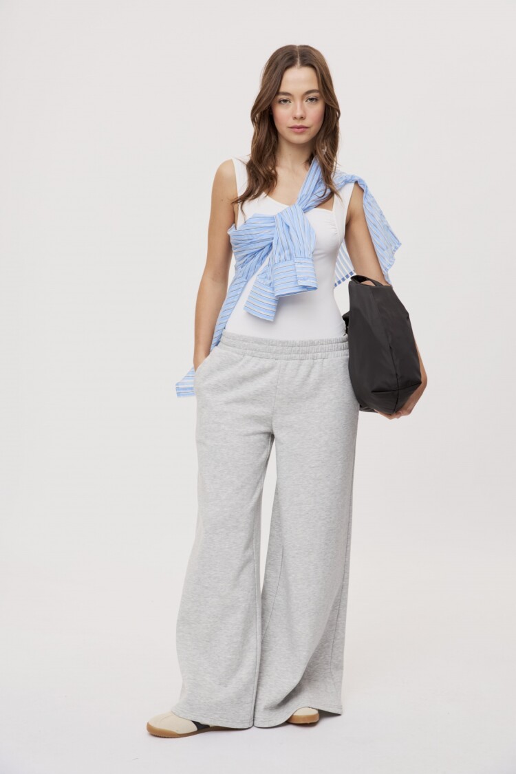 BABUCHA STROKES Gris Melange