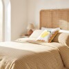Funda nórdica de acolchado + 2 fundas de almohada de algodón Vichy Amarillo Queen