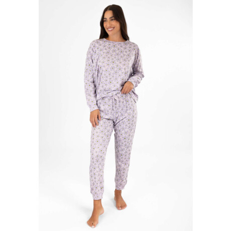 Pijama flower power Lila