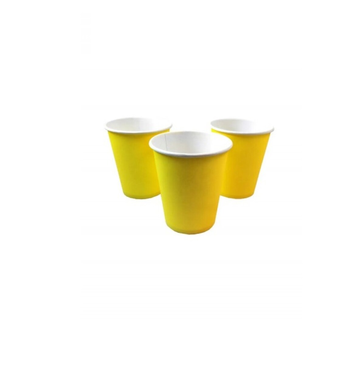 Vaso Cartón Amarillo 200Cc 