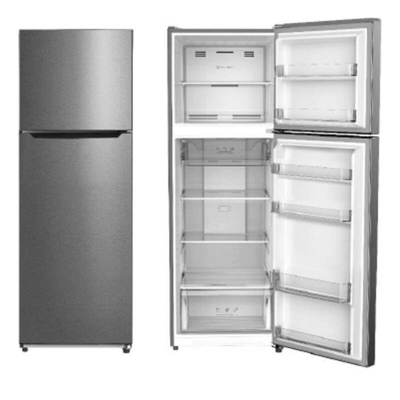Heladera con freezer Midea MDRT385MTR03 color plateado con capacidad de 281L Heladera Con Freezer Midea Mdrt385mtr03 Color Plateado Con Capacidad De 281l