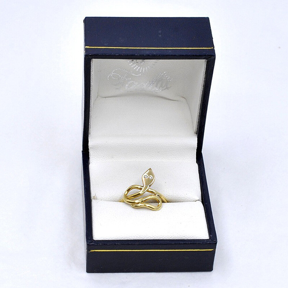 Anillo Vibora En Oro 18K Con Brillantes Anillo Vibora En Oro 18K Con Brillantes