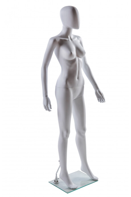 Maniquí Dama Fibra Acabado Mate - Blanco Maniquí Dama Fibra Acabado Mate - Blanco