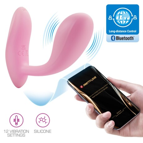 Vibrador Usb Con App Pretty Love Baird Rosa