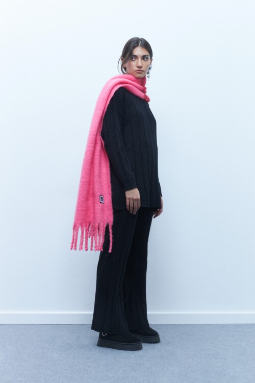 Bufanda bifaz fucsia