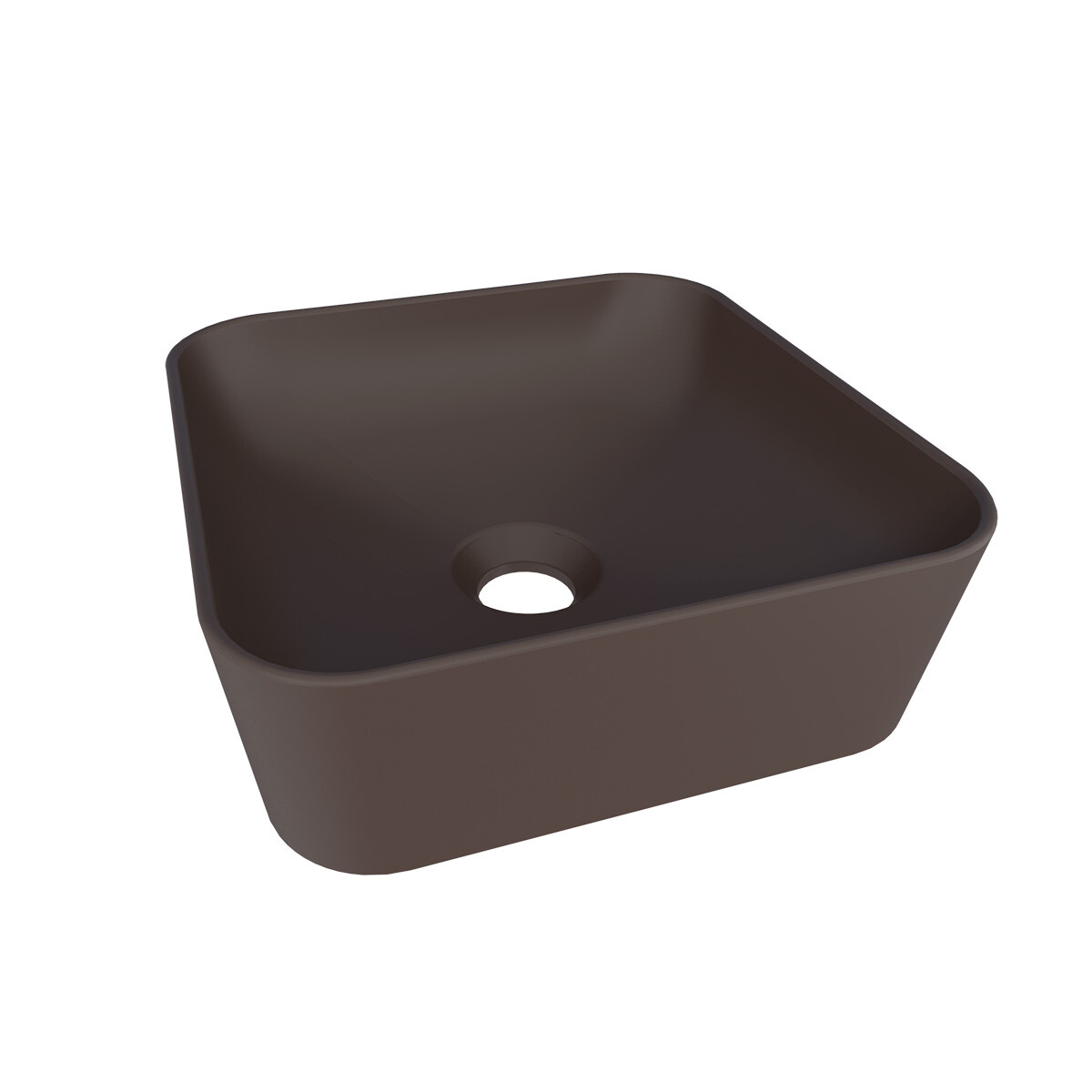 Bacha En Cerámica Modelo Maui Marrón 