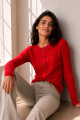 CARDIGAN OCHOS ROJO