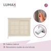 Cortina Roller Rústica Lumax Colores 1.4 X 2.0 M Calidad Beige