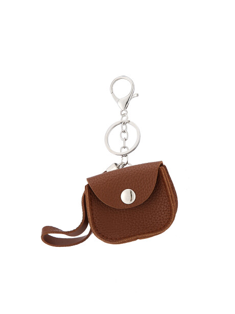 Portamonedas con Broche Marron