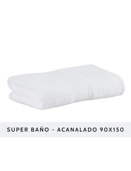 TOALLA GIGANTE ACANALADO BUDDEMEYER - 480G/M2 1011BLANCO 90X150 TOALLA GIGANTE ACANALADO BUDDEMEYER - 480G/M2 1011BLANCO 90X150