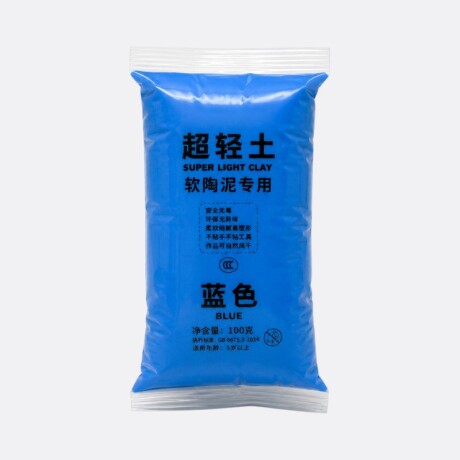 Plasticina Foamy Para Moldear Colores Azul