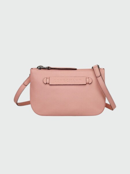 Longchamp -Cartera pequeña de cuero, Le pliage 3D Rosado