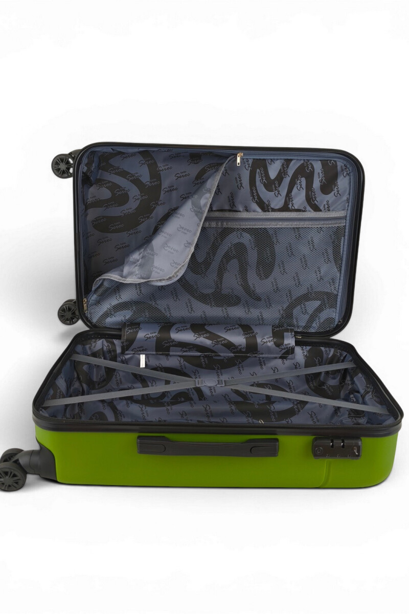 Valija mediana ABS (fibra) de 24" Verde