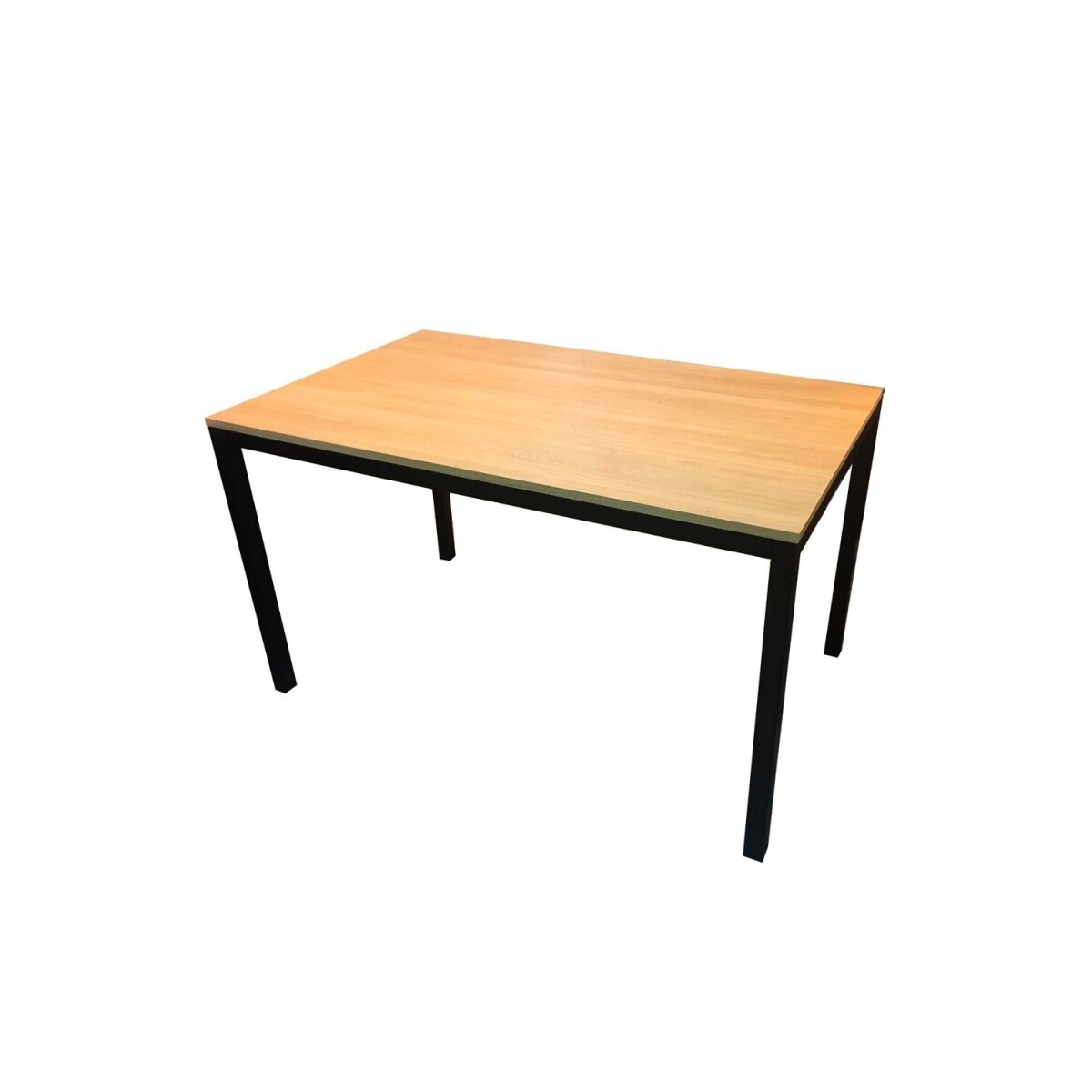 Mesa de comedor madera y hierro 150x80 