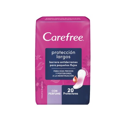 Protectores Diarios Carefree Largos Perfumados 20 Uds. Protectores Diarios Carefree Largos Perfumados 20 Uds.
