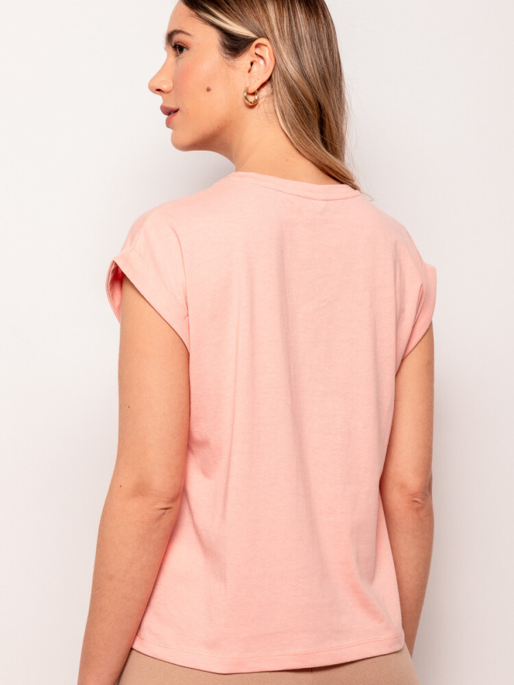 REMERA FLORALIES Coral