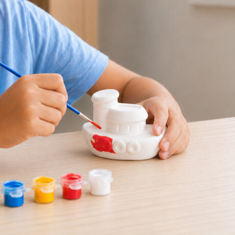 Set de Pinturas y Pieza Barco