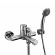 Griferia De Ducha Y Bañera Exterior Linea Lilo Fv Monocomando Cromo