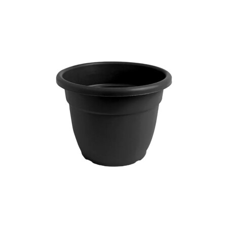 MACETA REDONDA EDEN 35CM NEGRO NEGRO