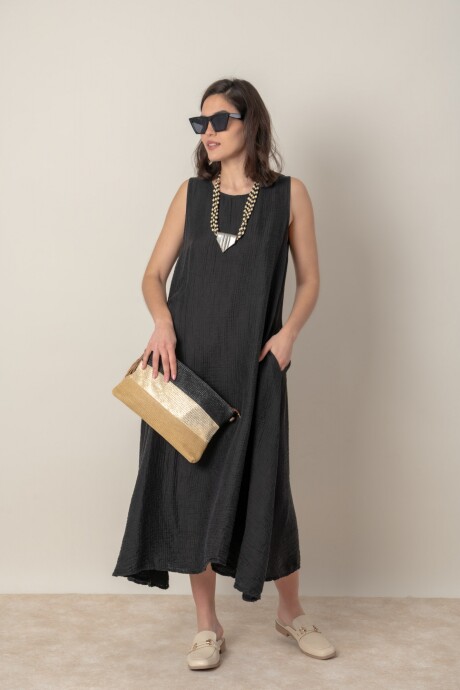 VESTIDO LUX LUNA Negro