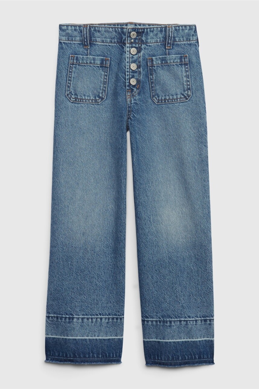 Jean High Stride Ankle Niña Medium Wash