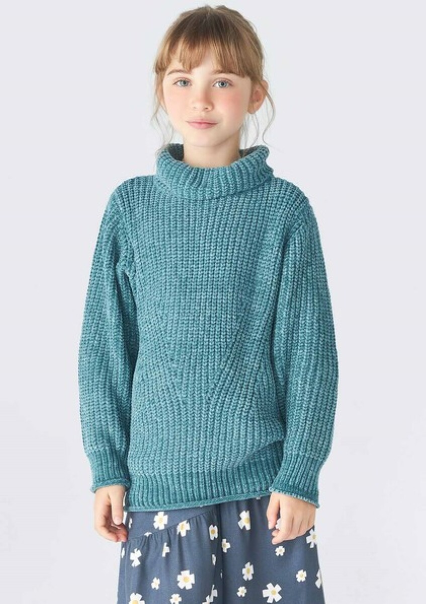 BLUSAO CUELLO ALTO FEMENINO INFANTIL - SURTIDO 