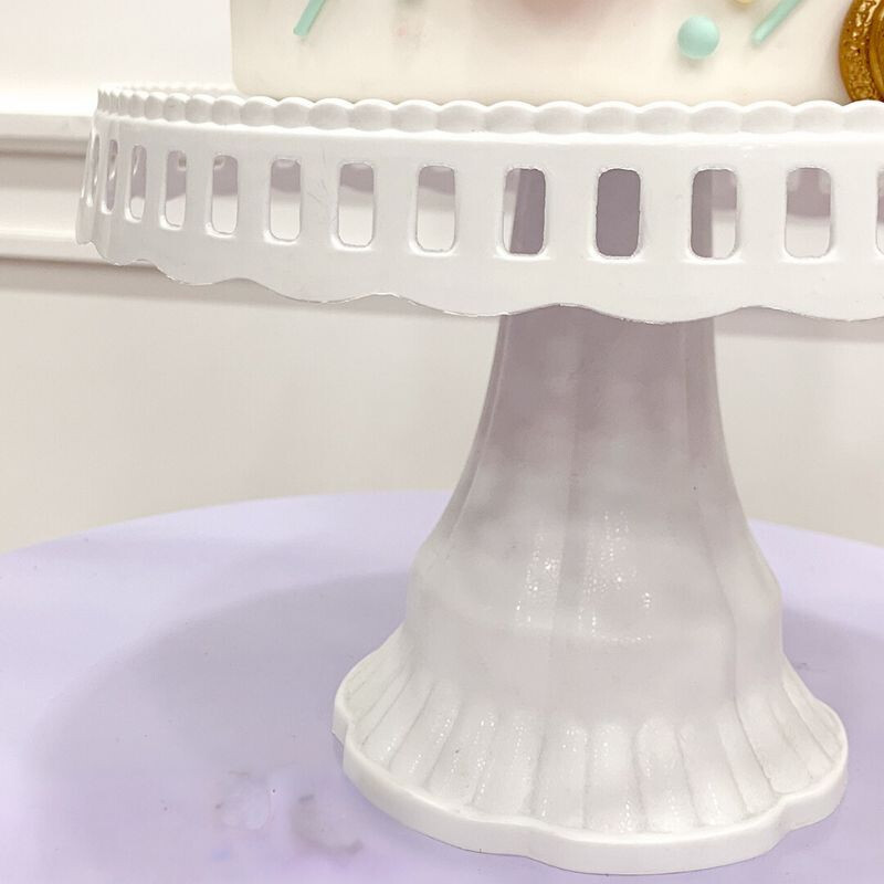 Soporte de Torta Blanco Soporte de Torta Blanco