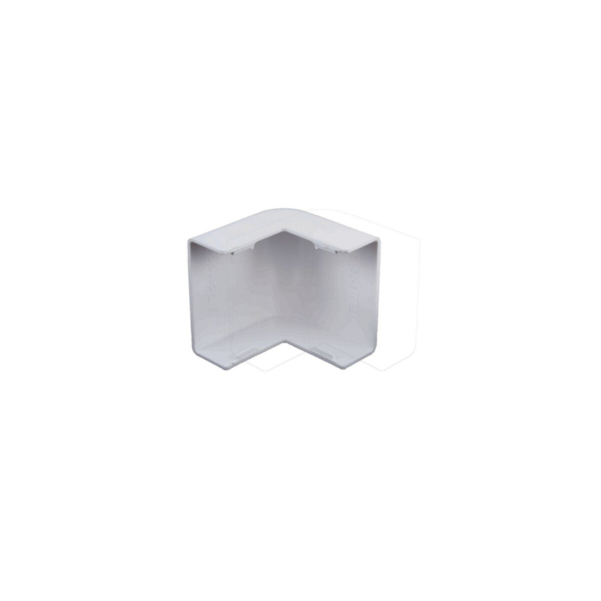 Codo plástico externo 20x12mm blanco - DX0413 