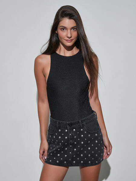 FALDA ETEL GRIS OSCURO