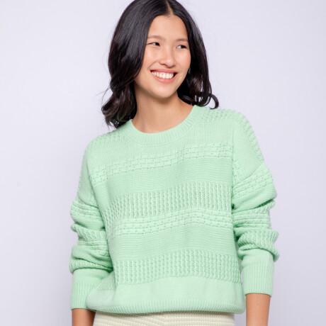 SWEATER OTELO SOLID Verde Menta