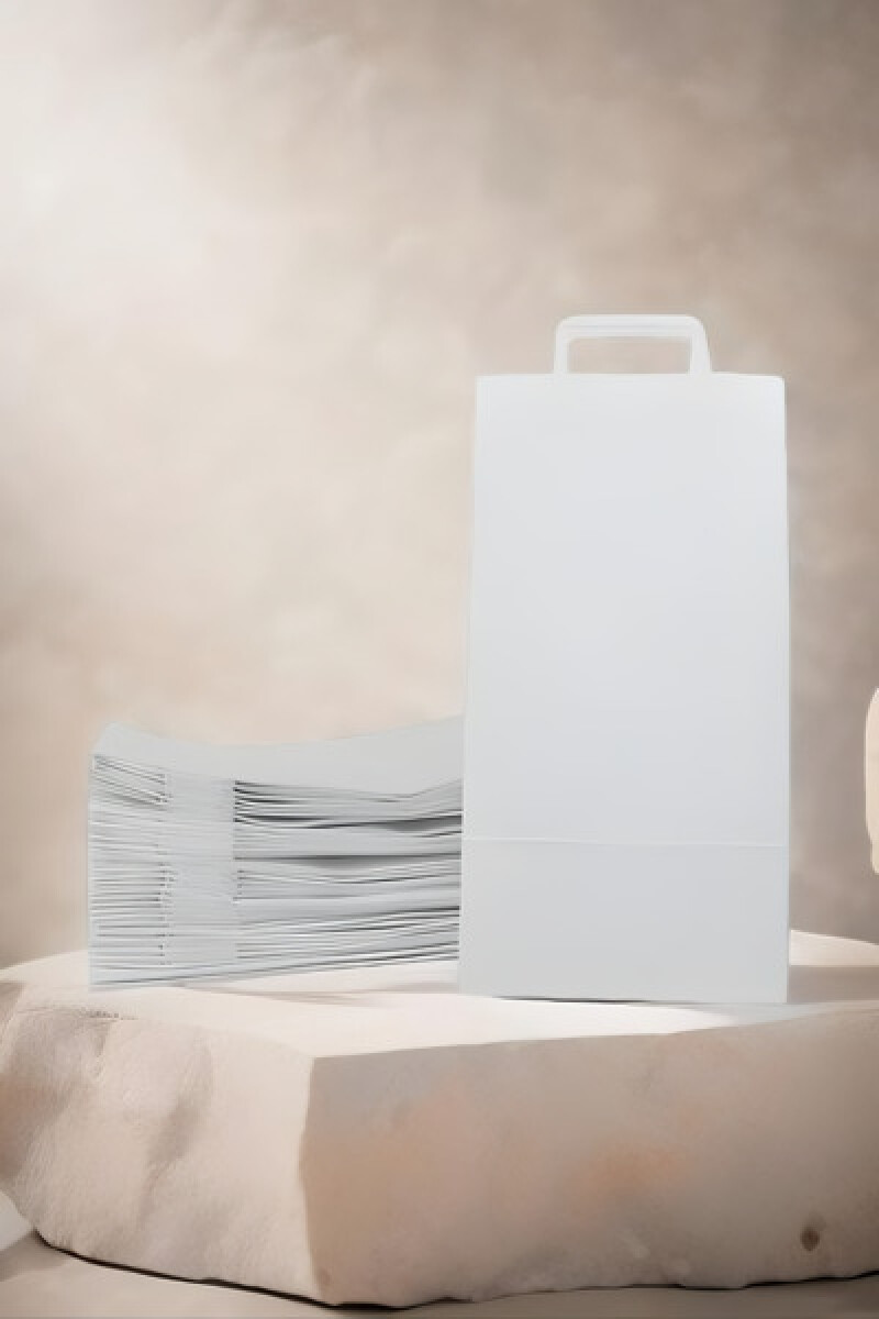 Pack x 50 - bolsa lisa 22x10x42 cm. - BLANCO 