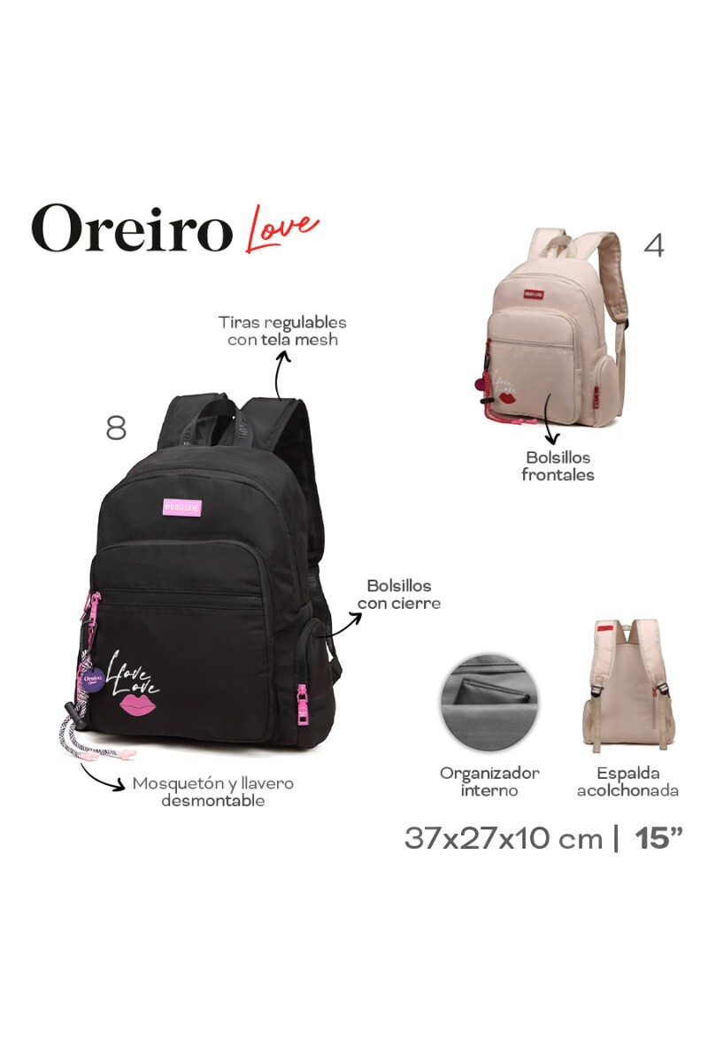 Mochila Las Oreiro Beige