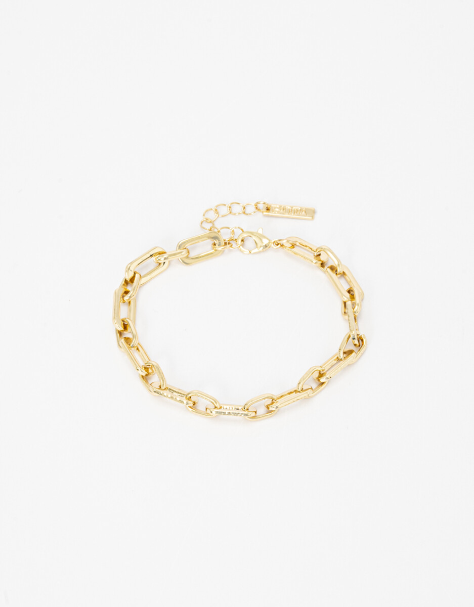 Pulsera Flexible Metal Eslabón. 