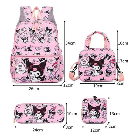 Set de mochila y carteritas 6 diseños Set De Mochila Y Carteritas 6 Diseños