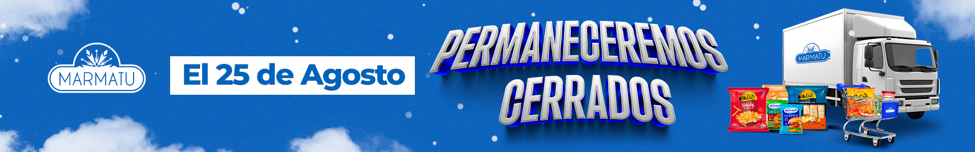 PREMANECEREMOS CERRADOS 25 DE AGOSTO 2025
