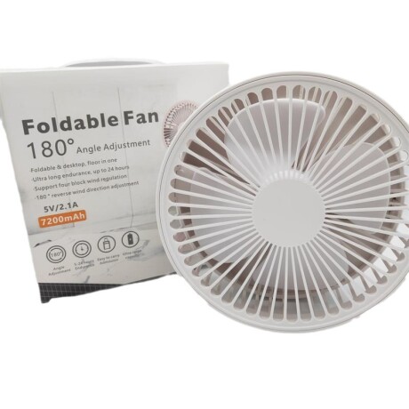 Ventilador Portátil de Mano con Base USB BLANCO