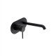 Griferia Lavatorio De Pared Negro Mate Linea Round