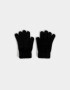 Guantes Varios Romántico Guantes Efecto Peluche - Negro
