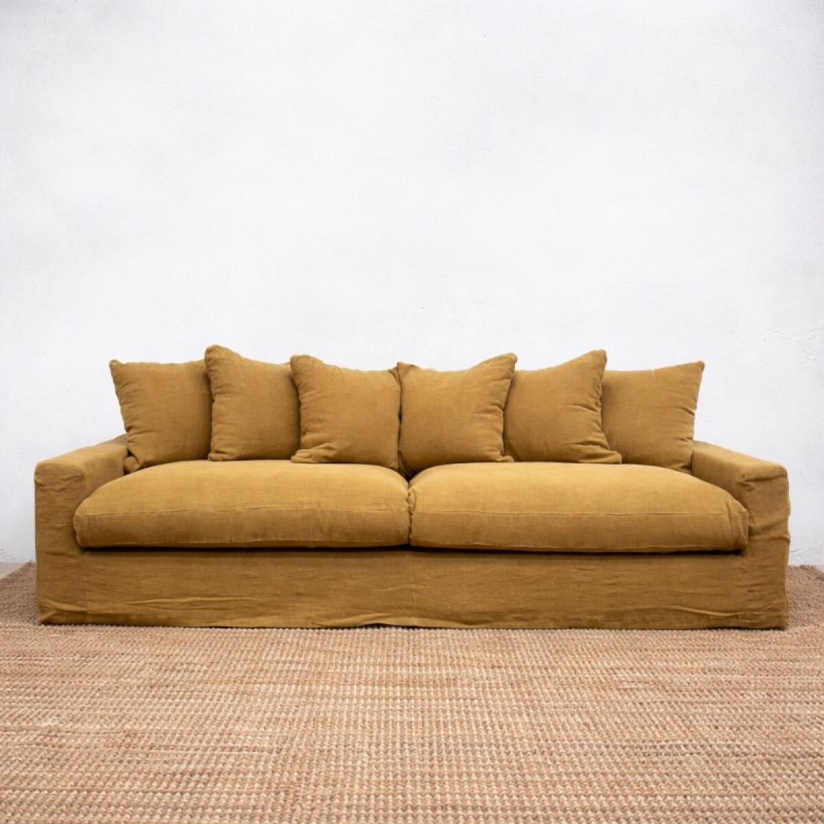 Sillón Ossira 3 Cuerpos Dorado 