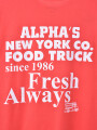 REMERA OVER ESTAMPA ROJO
