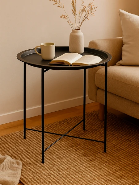 MESA AUXILIAR NEGRO