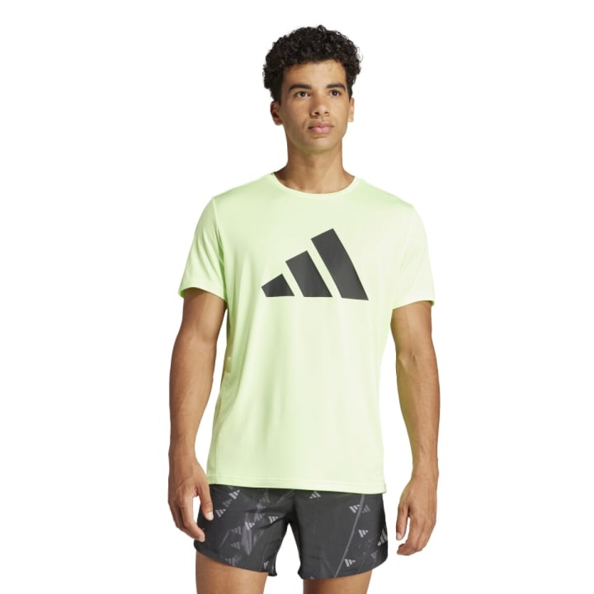 Remera Adidas Run It de Hombre - IN0078 - Verde Claro 