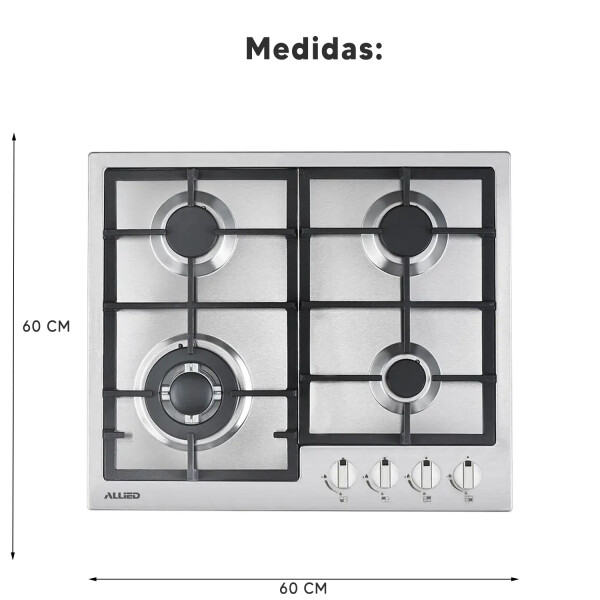 Anafe De Empotrar A Gas Allied Al-gs4h 4 Hornallas ANAFE DE EMPOTRAR A GAS ALLIED AL-GS4H