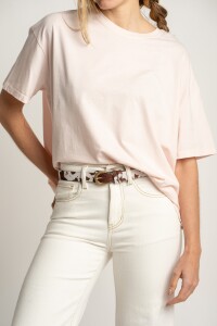 Remera Algodon Lavado Rosa
