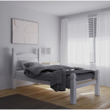 CAMA 1 PLAZA 90X190 BLANCA CAMA 1 PLAZA 90X190 BLANCA