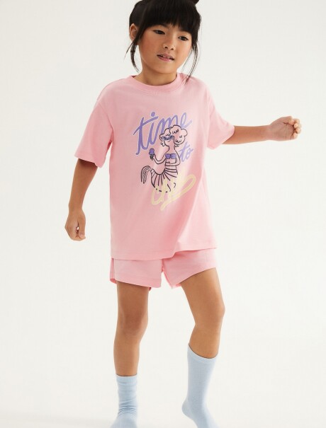 PIJAMA INFANTIL ROSADO