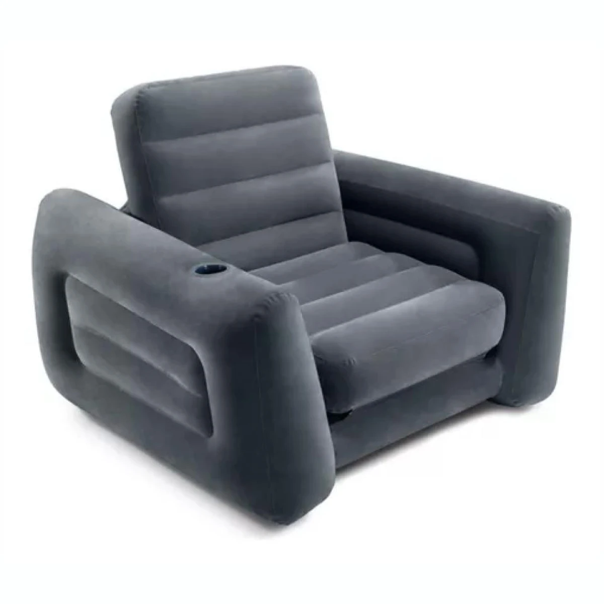 Sillón Cama Inflable INTEX 1 Plaza Con Posa Vasos 